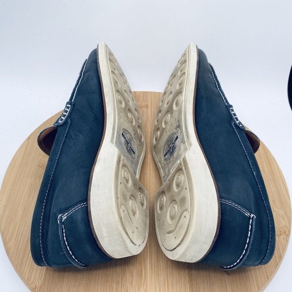 Donald J. Pliner Navy Blue Leather Penny Loafers main image 6